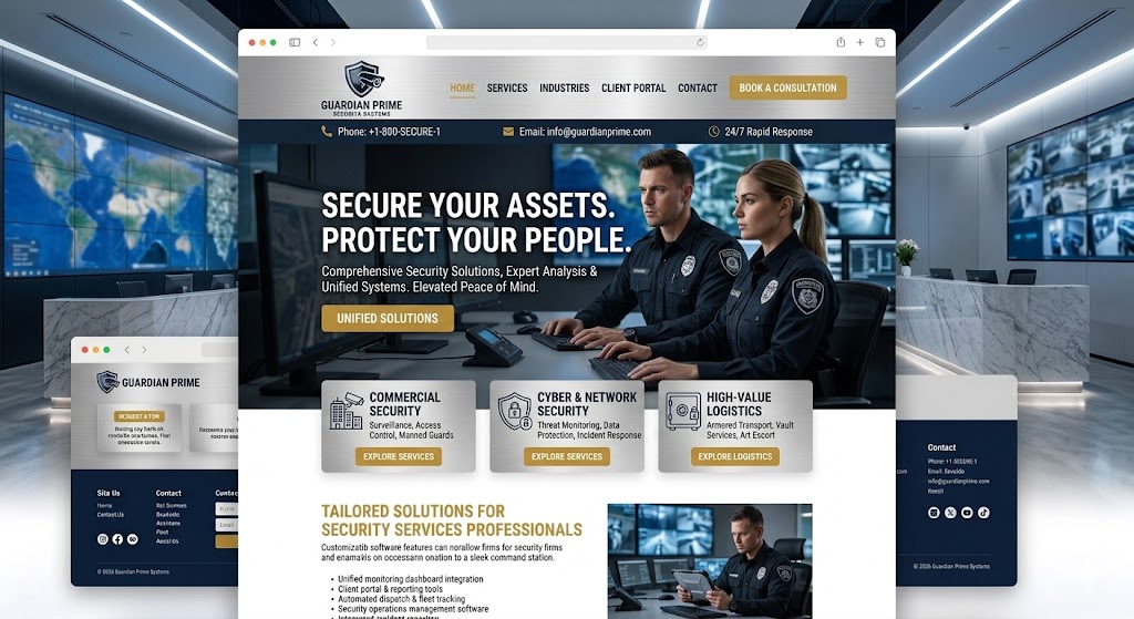 Security Services Website Preview